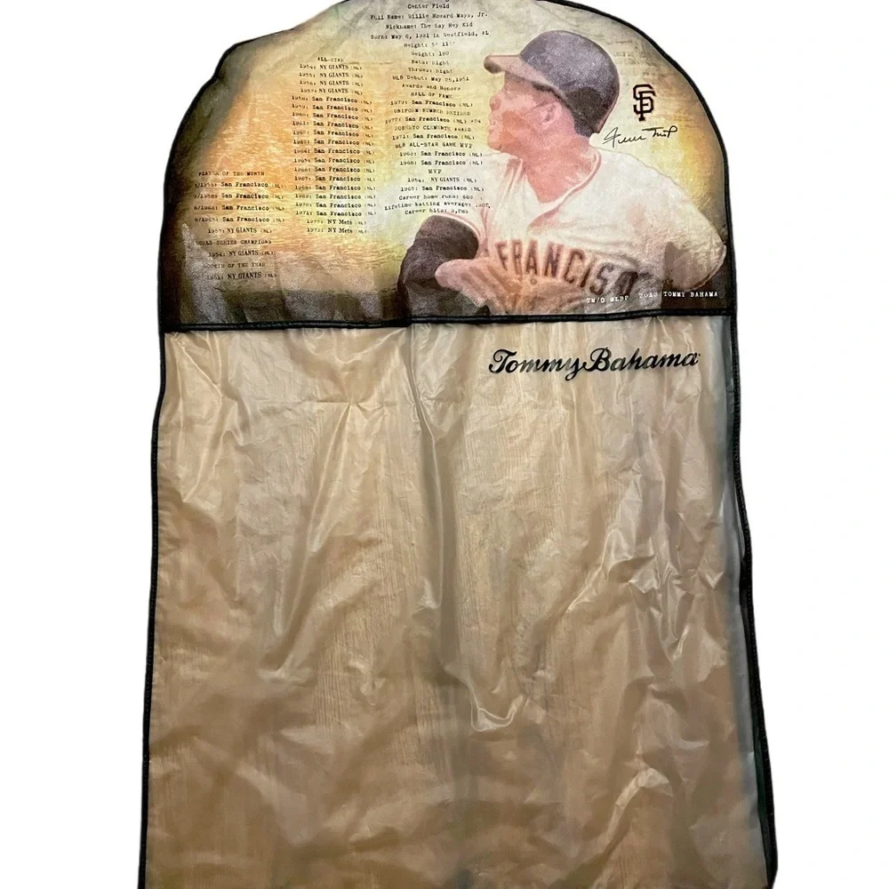 Tommy Bahama Tommy Willie Mays San Francisco Giants Camp Garment Bag hanger